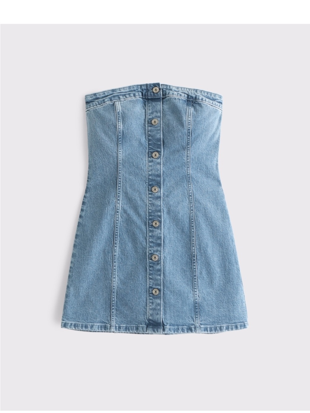 The A&F Mara Strapless Denim Mini Dress - Picture 6 of 6
